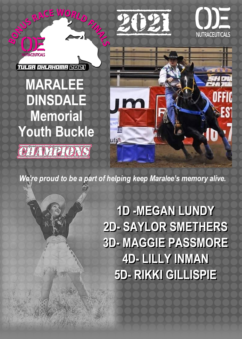 bonus race finals youth buckle winners